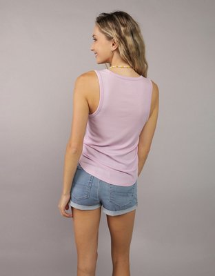 Top sin mangas con cuello caído Soft & Sexy AE
