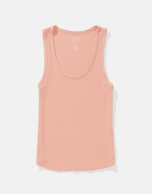 AE Soft & Sexy Parte de Arriba Estilo Camiseta sin Mangas con Cuello Bajo