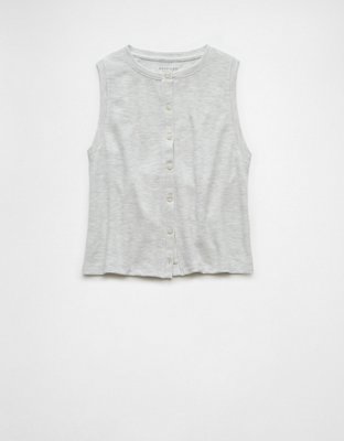 AE Button-Up Tank Top