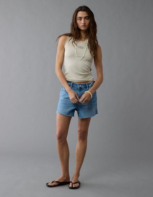 AE Graphic Lace Trim Tank Top | American Eagle
