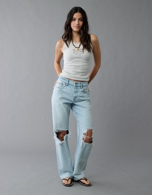 AE Graphic Lace Trim Tank Top | American Eagle
