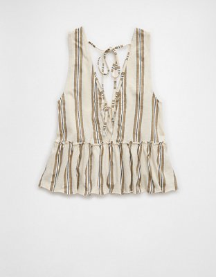 AE Sunchaser Knit V-Neck Swing Tank Top