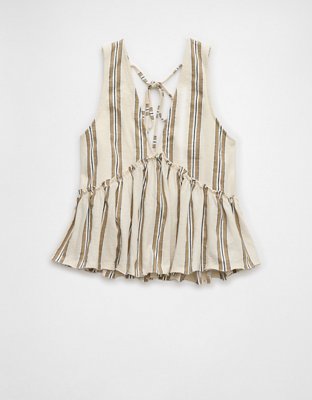 AE Sunchaser Knit V-Neck Swing Tank Top