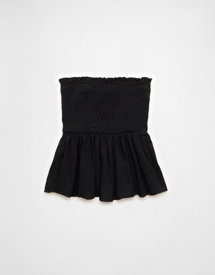 AE Sunchaser Knit Ruffle Smocked Tube Top