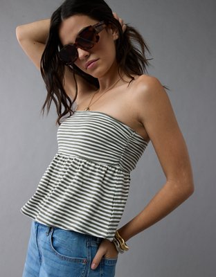 AE Sunchaser Knit Babydoll Tube Top | AE