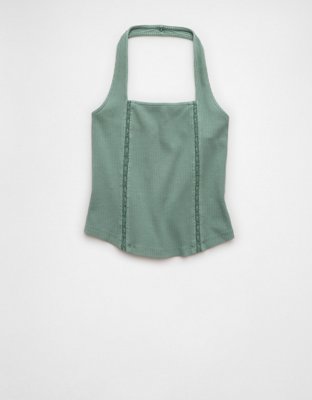 AE Lace Halter Tank Top