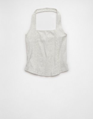 AE Lace Halter Tank Top