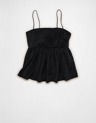 AE Velvet Babydoll Tank Top