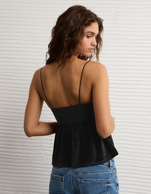AE Velvet Babydoll Tank Top