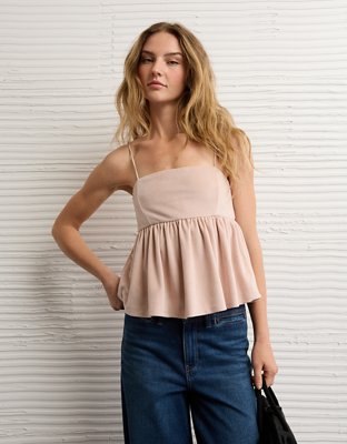 AE Velvet Babydoll Tank Top