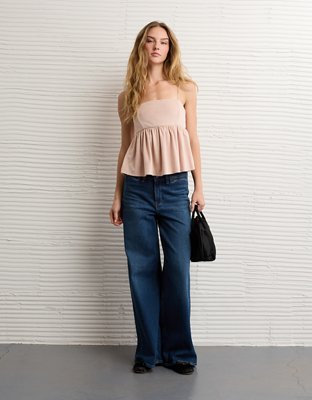 AE Velvet Babydoll Tank Top