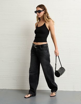 AE Strappy Go Lucky Cropped Lace Tank Top