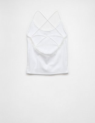 AE Strappy Go Lucky Cropped Lace Tank Top