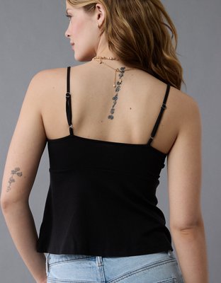 AE Cinched Sweetheart Babydoll Tank Top