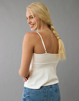 AE Cinched Sweetheart Babydoll Tank Top