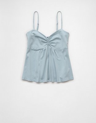 AE Cinched Sweetheart Babydoll Tank Top