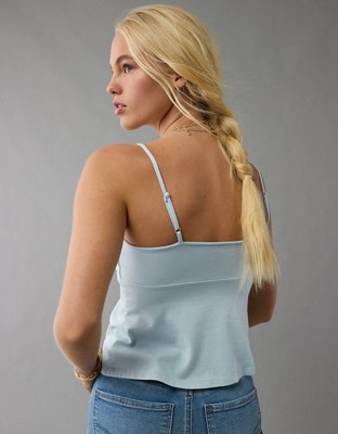 AE Cinched Sweetheart Babydoll Tank Top