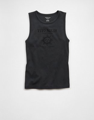 AE Boyfriend Desitnation Graphic Muscle Tank Top