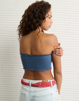 AE Sunchaser Knit Smocked Bandeau