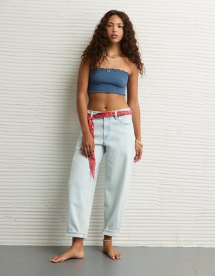 AE Sunchaser Knit Smocked Bandeau