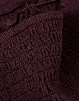 AE Sunchaser Bandeau Tejido con Bordado con Nido de Abeja