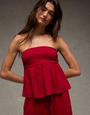 AE Sunchaser Knit Babydoll Tube Top
