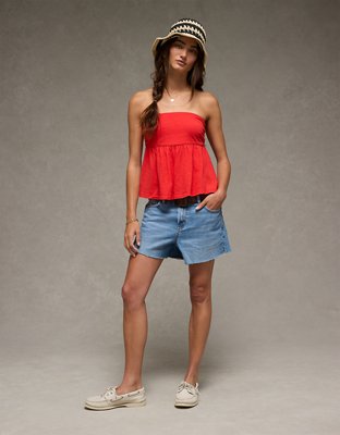AE Sunchaser Knit Babydoll Tube Top