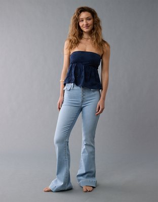 AE Sunchaser Knit Babydoll Tube Top