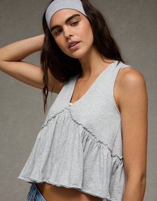 AE Sunchaser Knit V-Neck Swing Tank Top