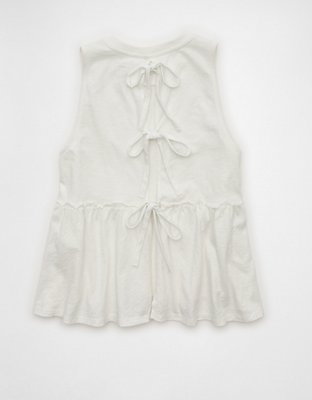 AE Sunchaser Tie-Back Babydoll Tank Top