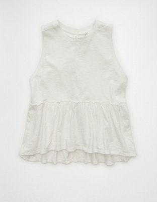 AE Sunchaser Tie-Back Babydoll Tank Top | American Eagle