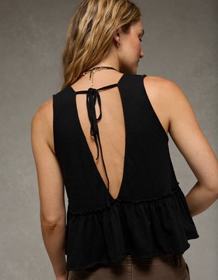 AE Sunchaser Knit V-Neck Swing Tank Top