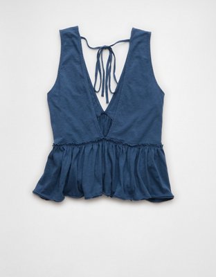 AE Sunchaser Knit V-Neck Swing Tank Top
