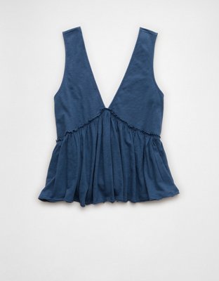 AE Sunchaser Knit V-Neck Swing Tank Top
