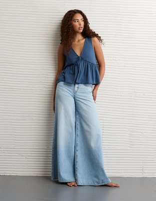 AE Sunchaser Knit V-Neck Swing Tank Top