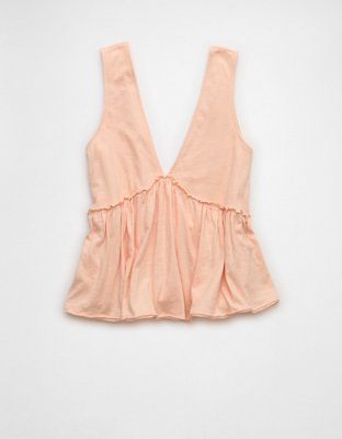 AE Sunchaser Knit V-Neck Swing Tank Top