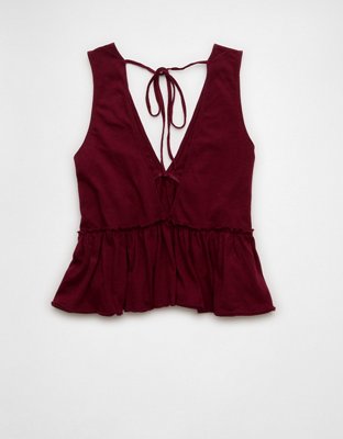 AE Sunchaser Knit V-Neck Swing Tank Top