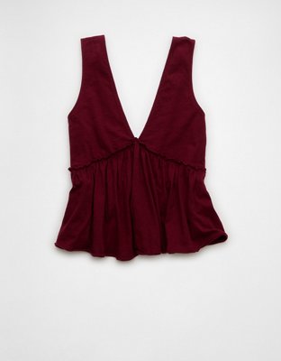 AE Sunchaser Knit V-Neck Swing Tank Top