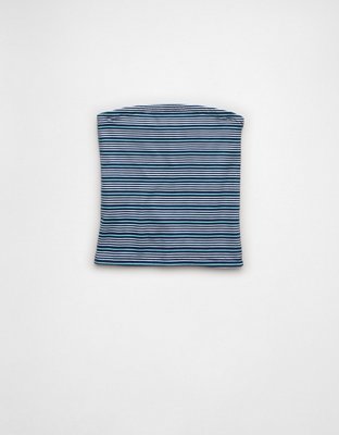 Женский топ American Eagle AE Double Take Tube Top, цвет: Яркий синий — фото 4