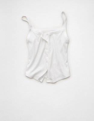 AE Button-Up Tank Top | American Eagle