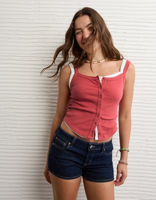 AE Button-Up Tank Top from American Eagle - $11.99