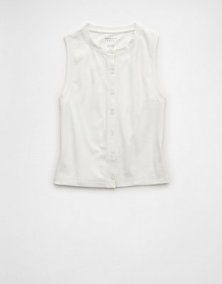 AE Button-Up Tank Top