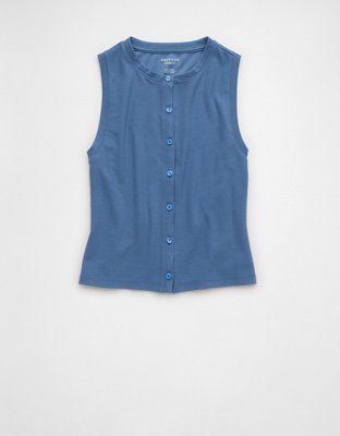 AE Button-Up Tank Top