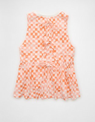 AE Sunchaser Tie-Back Babydoll Tank Top