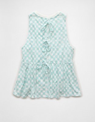 AE Sunchaser Tie-Back Babydoll Tank Top