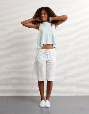 AE Sunchaser Tie-Back Babydoll Tank Top