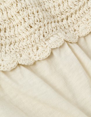 AE Sunchaser Crochet Babydoll Tube Top
