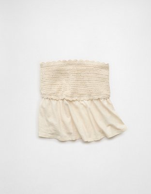AE Sunchaser Crochet Babydoll Tube Top