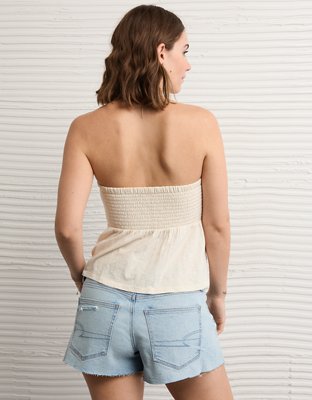 AE Sunchaser Crochet Babydoll Tube Top