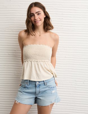 AE Sunchaser Crochet Babydoll Tube Top